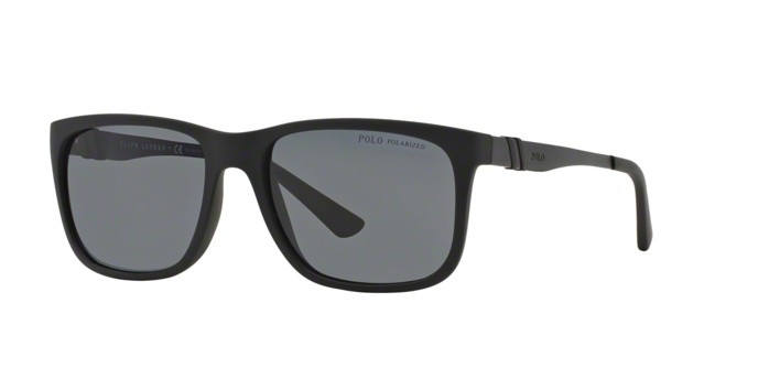 Sonnenbrillen Polo PH 4088 (528481) farbe matte black form rechteckig gläser polar grey