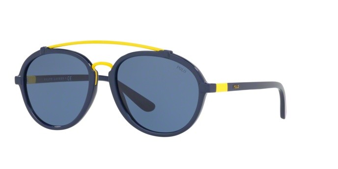 Sonnenbrillen Polo PH 4154 (562080) farbe blue form aviator gläser dark blue