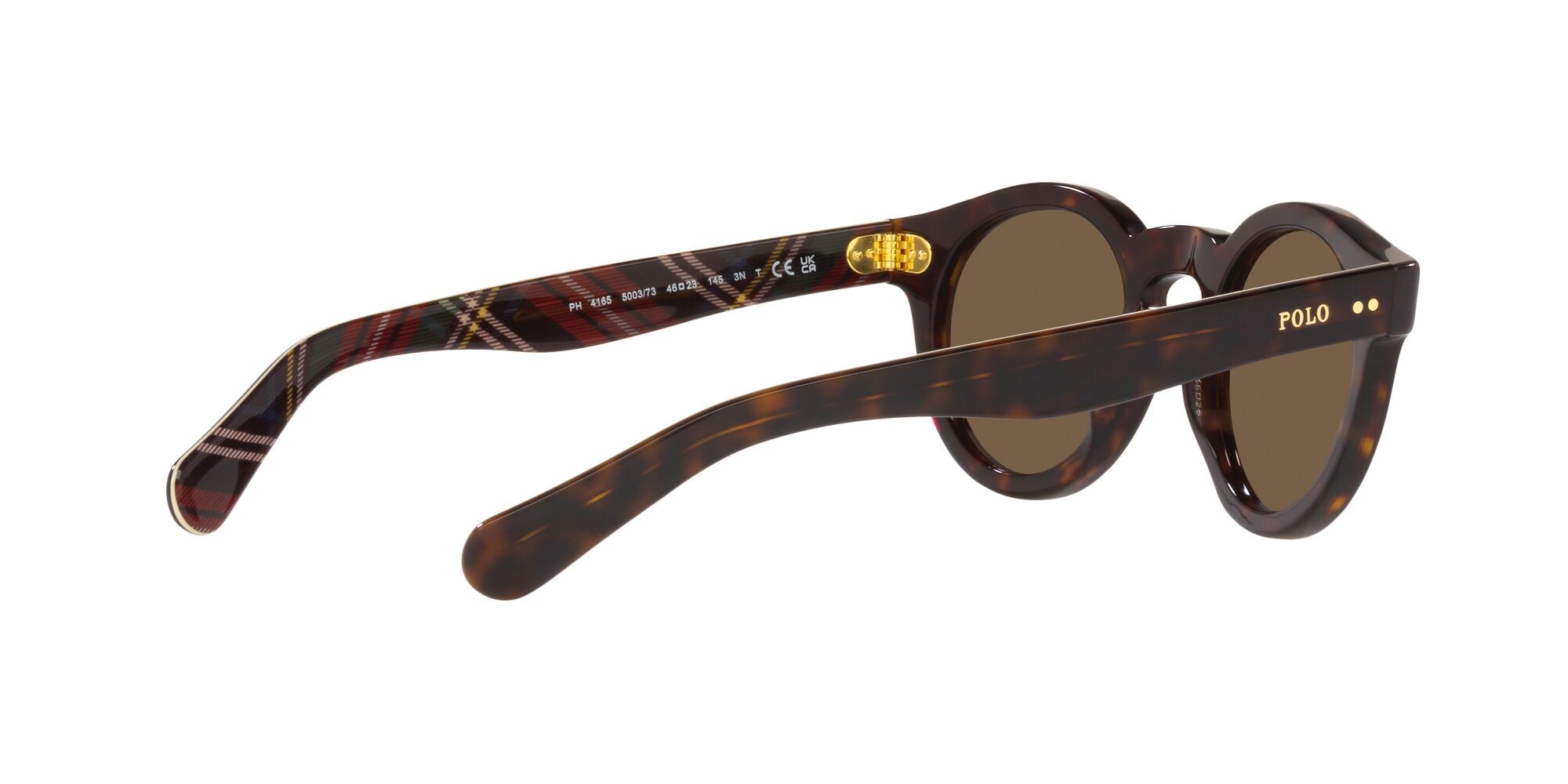 Sonnenbrillen Polo PH 4165 (500373) farbe havana scuro lucido form pantos gläser marrone