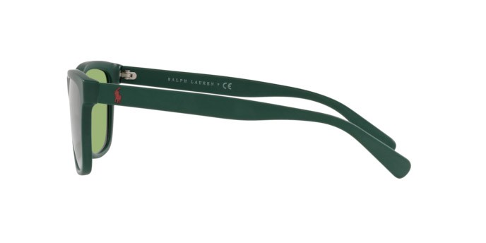 Occhiali da sole Polo PH 4167 (5421/2) colore matte forest green forma quadrato lenti dark green