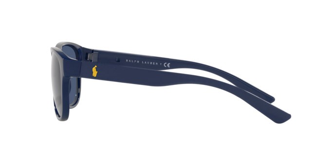 Occhiali da sole Polo PH 4180U (562080) colore shiny navy blue forma quadrato lenti dark blue