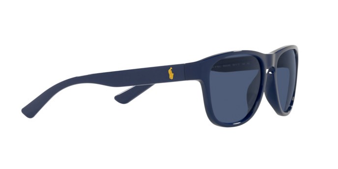 Occhiali da sole Polo PH 4180U (562080) colore shiny navy blue forma quadrato lenti dark blue
