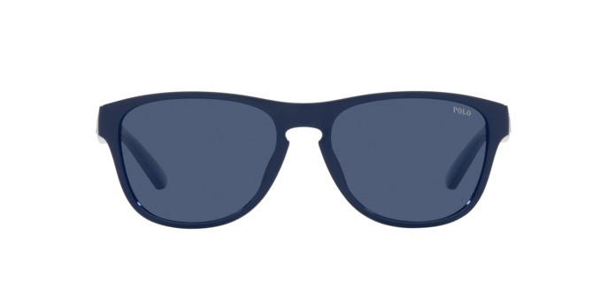 Occhiali da sole Polo PH 4180U (562080) colore shiny navy blue forma quadrato lenti dark blue