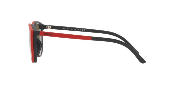 Occhiali da sole Polo PH 4183U (5504/3) colore matte black forma pantos lenti clear