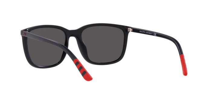 Occhiali da sole Polo PH 4185U (537587) colore matte black forma quadrato lenti dark grey
