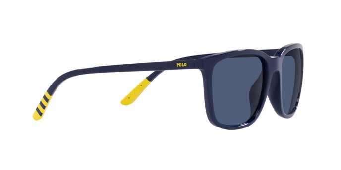 Occhiali da sole Polo PH 4185U (550680) colore shiny navy blue forma quadrato lenti dark blue