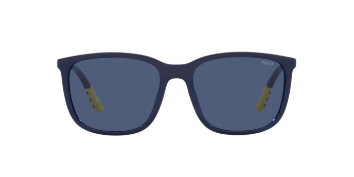 Occhiali da sole Polo PH 4185U (550680) colore shiny navy blue forma quadrato lenti dark blue