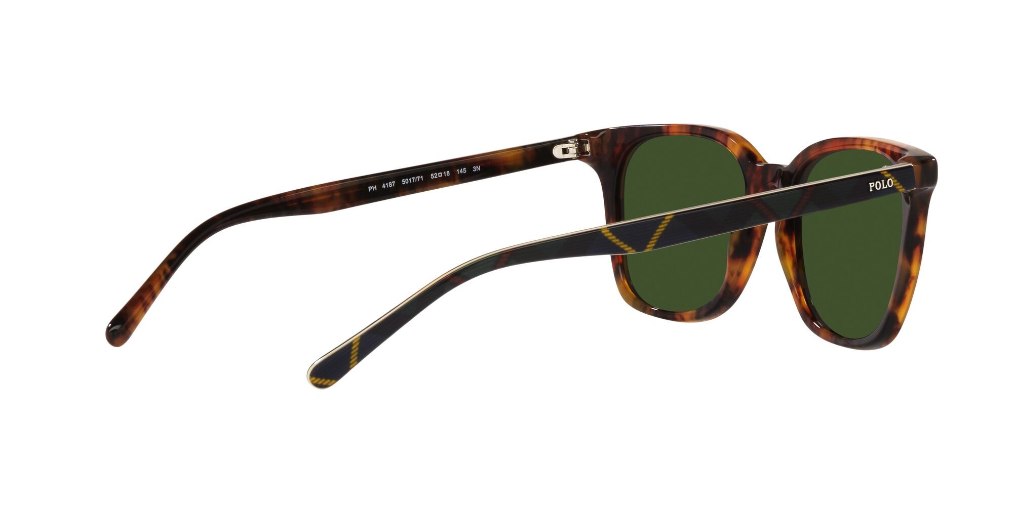 Occhiali da sole Polo PH 4187 (501771) colore havana jerry brillante forma quadrato lenti marrone