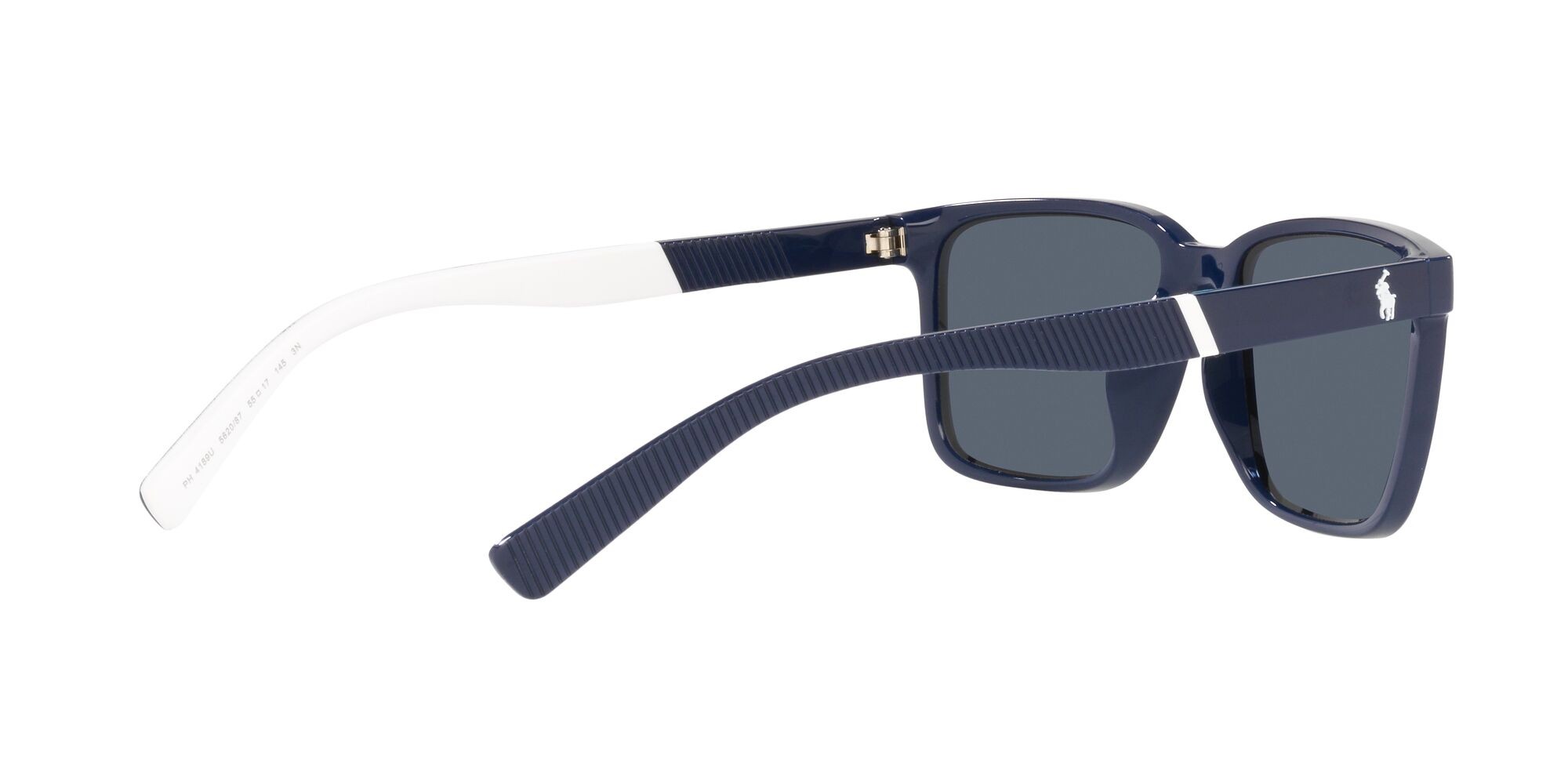 Sonnenbrillen Polo PH 4189U (562087) farbe blu navy brillante form rechteckig gläser grigio scuro