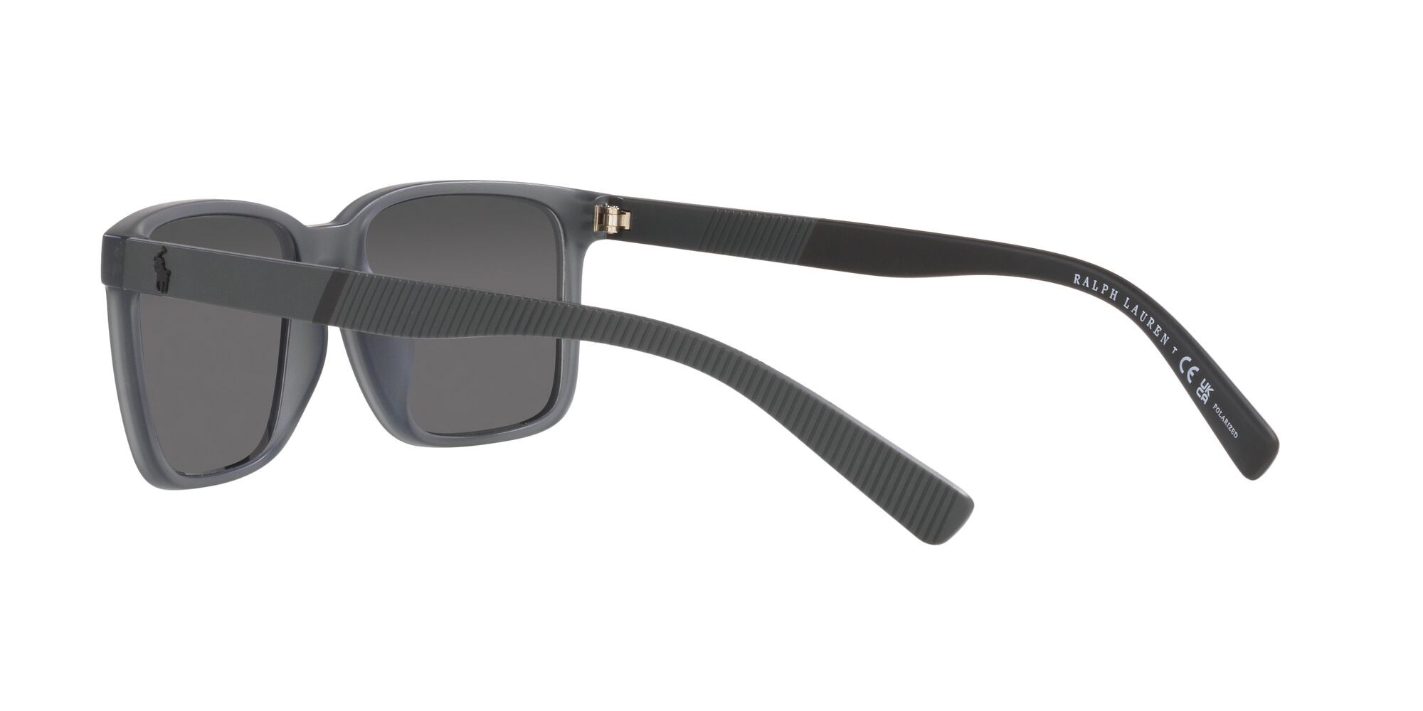 Sonnenbrillen Polo PH 4189U (5696Z3) farbe grigio opaco trasparente form rechteckig gläser polarizzata grigio specchiato argento