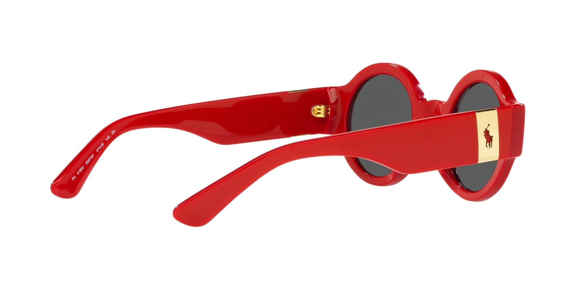 Sonnenbrillen Polo PH 4190U (525787) farbe rosso lucido form rund gläser grigio