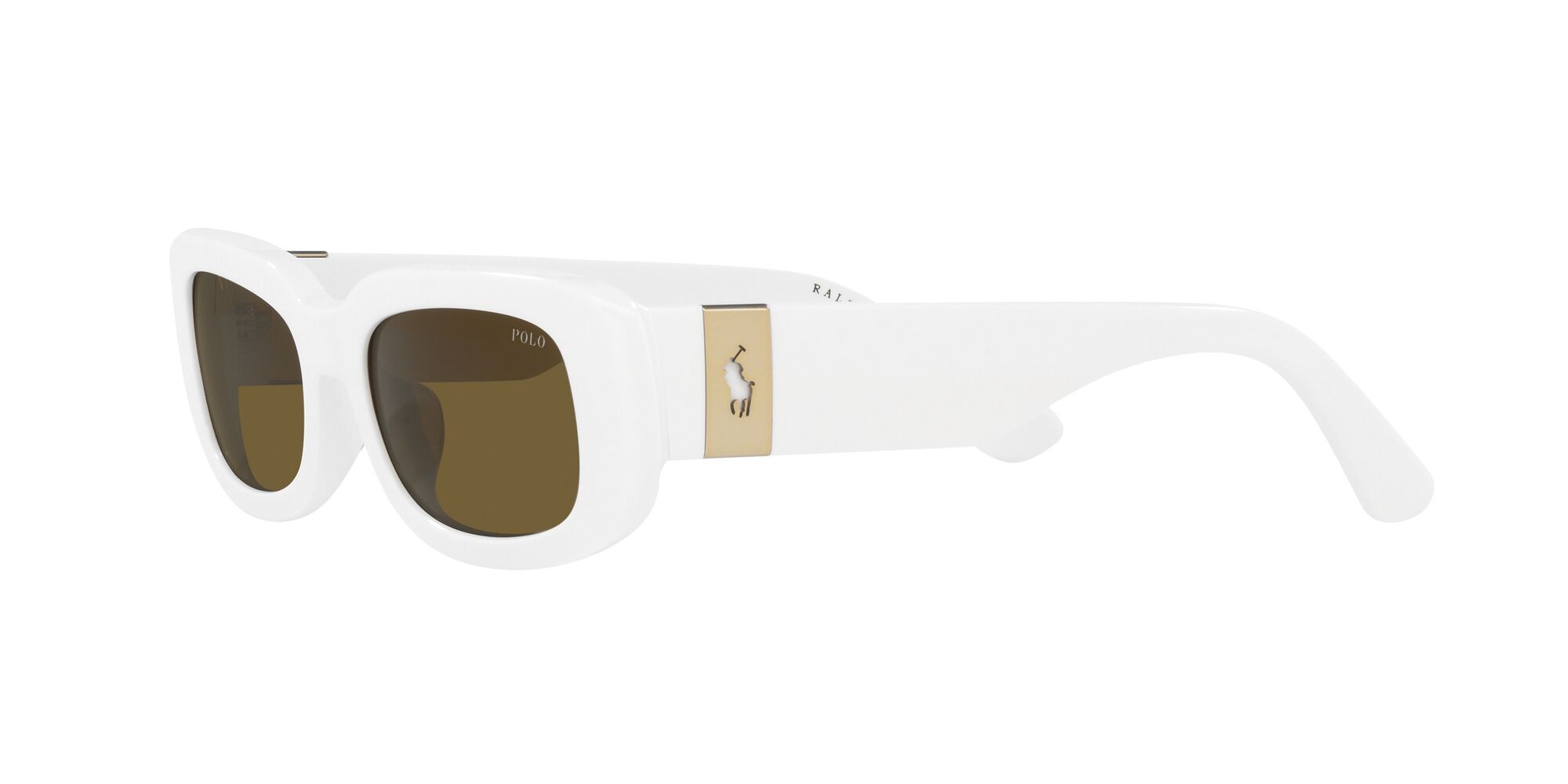 Sonnenbrillen Polo PH 4191U (554473) farbe bianco lucido form quadratisch gläser verde oliva