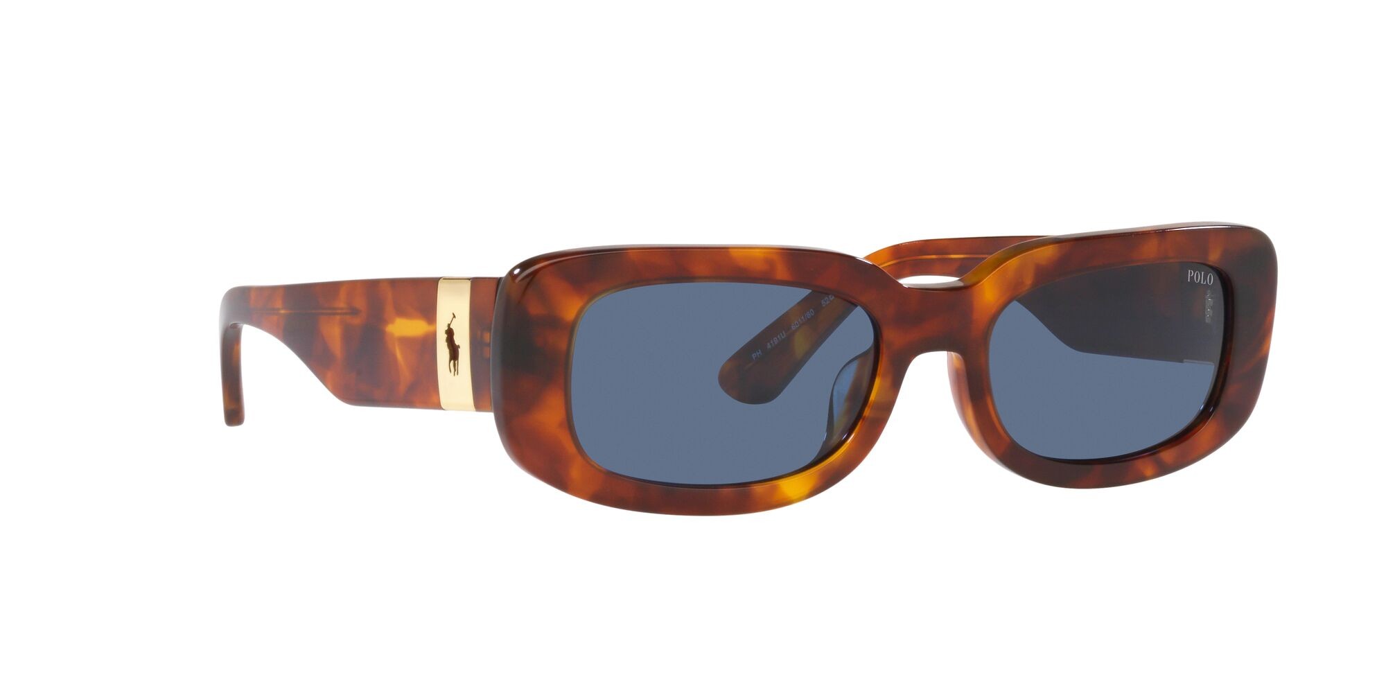 Sonnenbrillen Polo PH 4191U (601180) farbe havana arancione brillante form quadratisch gläser blu