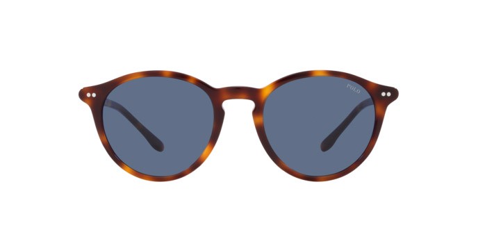 Sonnenbrillen Polo PH 4193 (608980) farbe rosso lucido havana form rund gläser blu