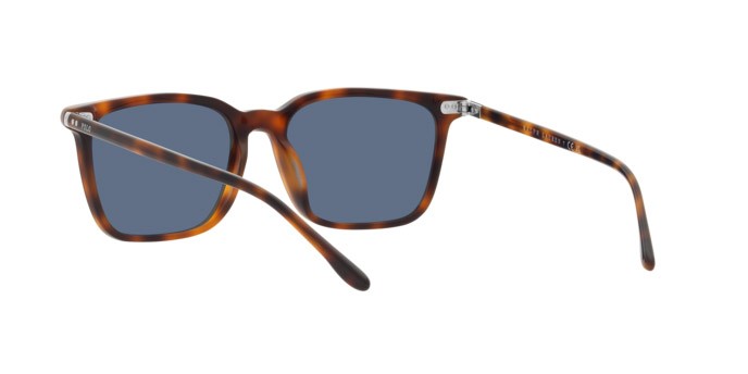 Sunglasses Polo PH 4194U (608980) color rosso lucido havana shape square lenses blu