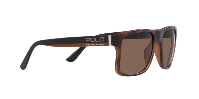 Sonnenbrillen Polo PH 4195U (607073) farbe havana marrone opaco form unregelmäßig gläser marrone