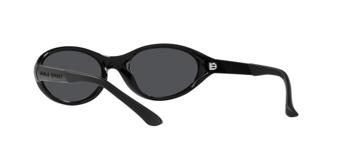 Sunglasses Polo PH 4197U (500187) color nero opaco shape oval lenses grigio