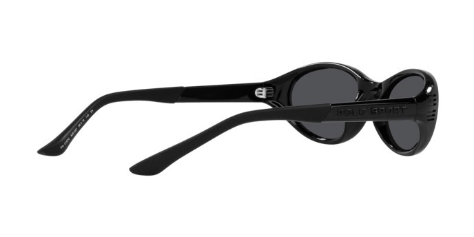 Sunglasses Polo PH 4197U (500187) color nero opaco shape oval lenses grigio