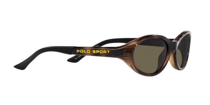 Sunglasses Polo PH 4197U (5003/3) color havana lucido shape oval lenses marrone