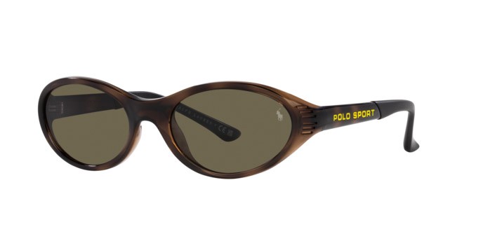Sunglasses Polo PH 4197U (5003/3) color havana lucido shape oval lenses marrone