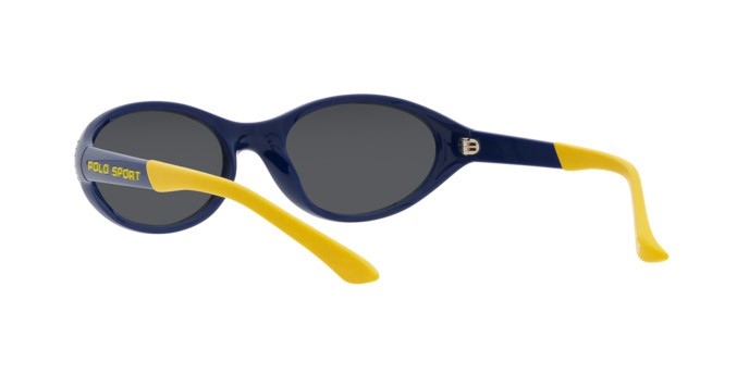 Occhiali da sole Polo PH 4197U (588655) colore shiny heritage blue forma ovale lenti blu specchiato