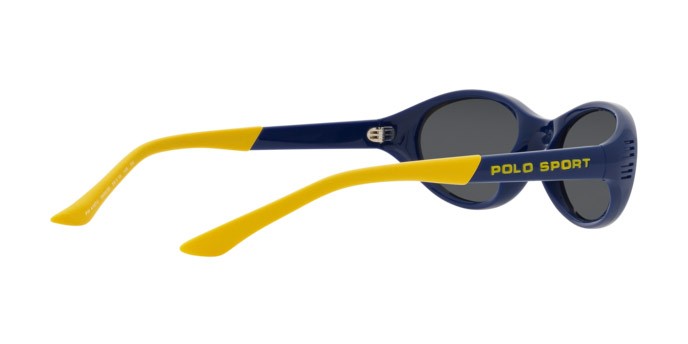 Occhiali da sole Polo PH 4197U (588655) colore shiny heritage blue forma ovale lenti blu specchiato