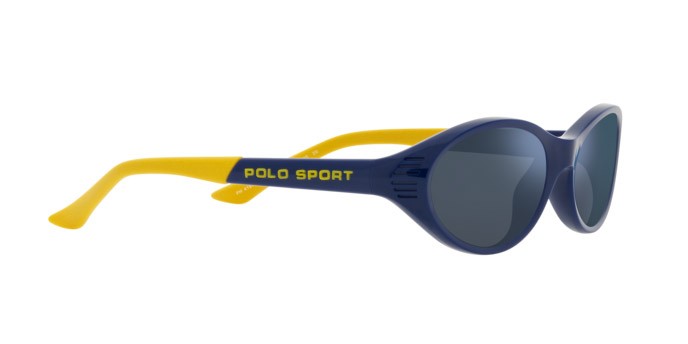 Occhiali da sole Polo PH 4197U (588655) colore shiny heritage blue forma ovale lenti blu specchiato