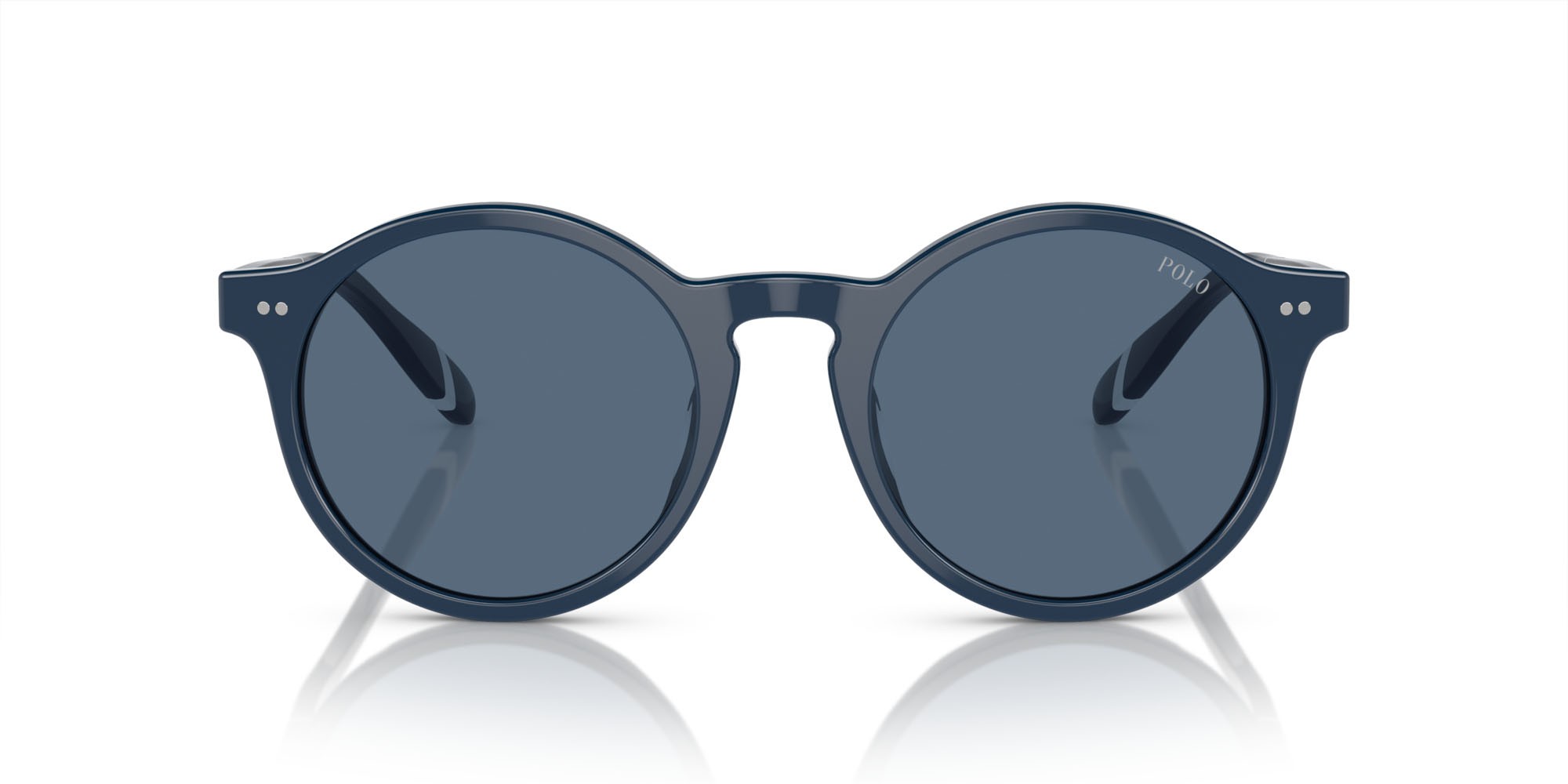 Occhiali da sole Polo PH 4204U (546580) colore blu navy brillante forma pantos lenti blu