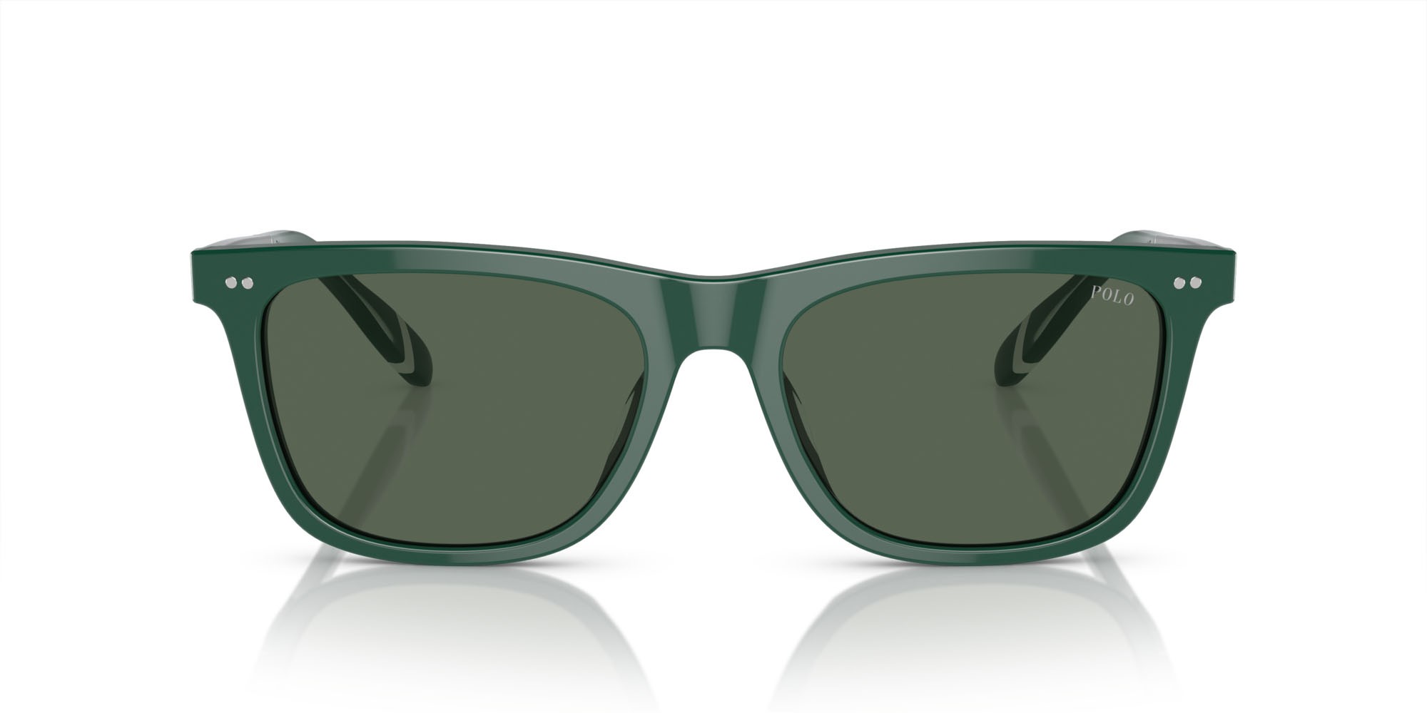 Sunglasses Polo PH 4205U (614171) color verde lucido shape square lenses verde