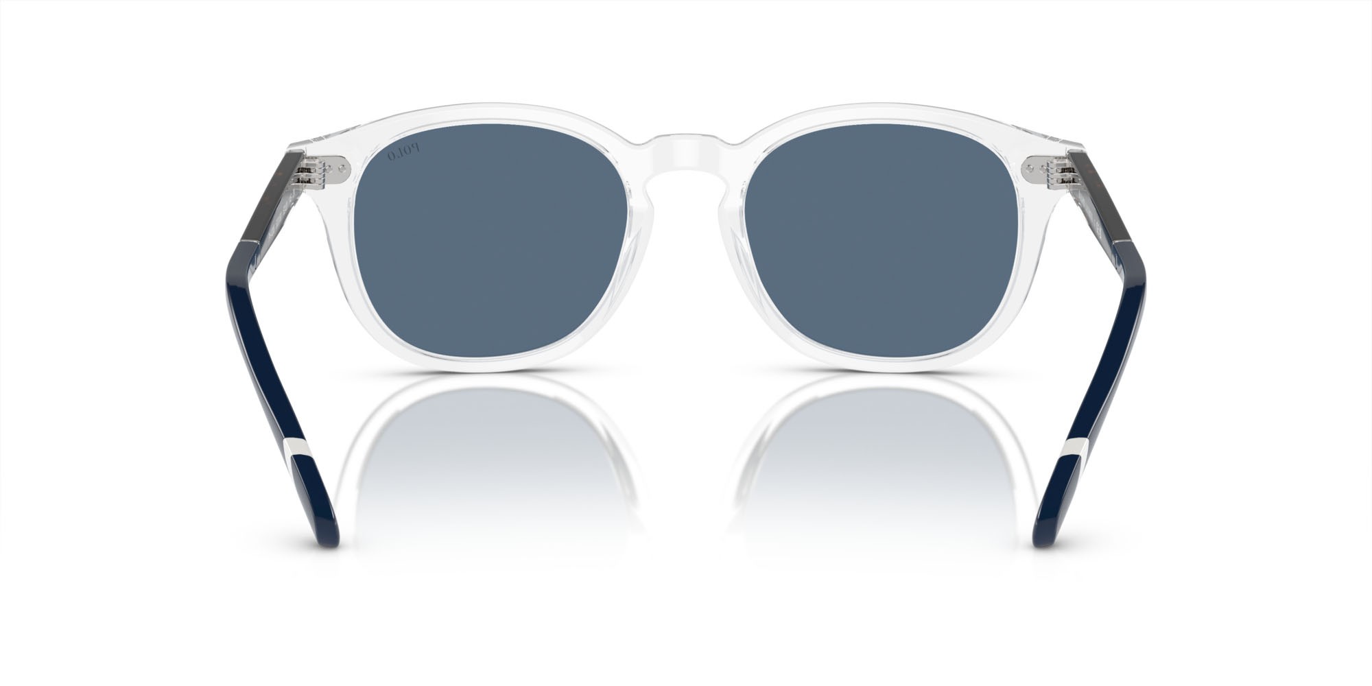 Occhiali da sole Polo PH 4206 (533180) colore crystal brillante forma pantos lenti blu scuro