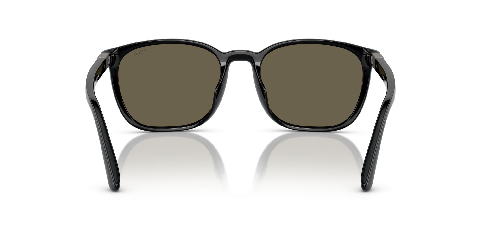 Occhiali da sole Polo PH 4208U (5001/3) colore nero lucido forma quadrato lenti marrone