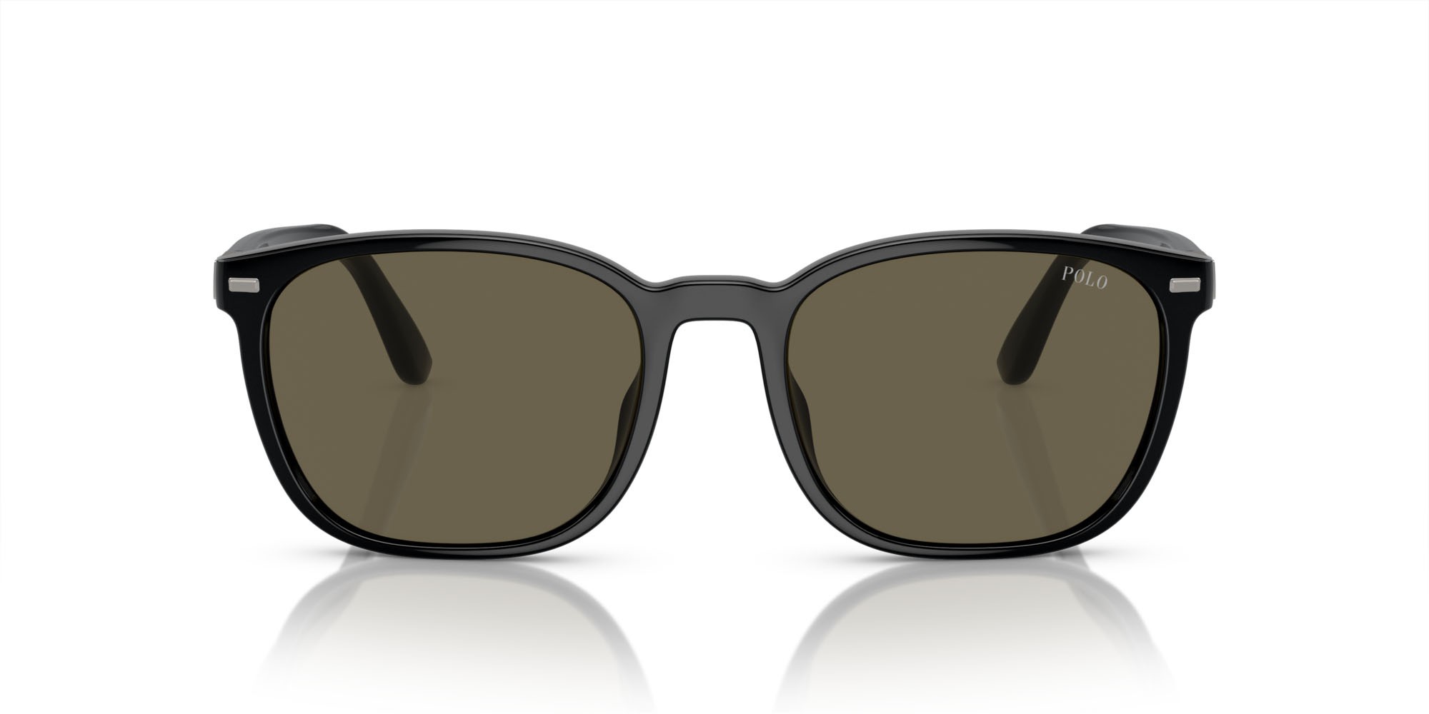 Occhiali da sole Polo PH 4208U (5001/3) colore nero lucido forma quadrato lenti marrone