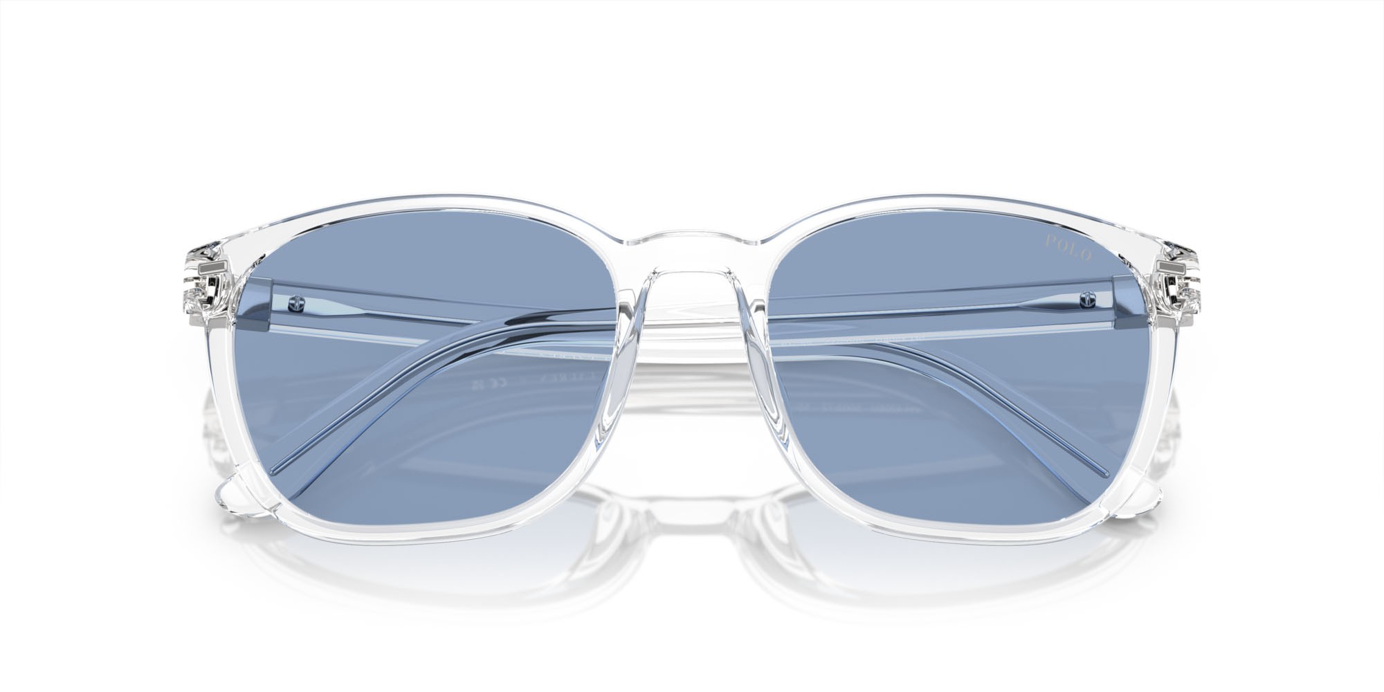 Sonnenbrillen Polo PH 4208U (500272) farbe crystal brillante form quadratisch gläser azzurro