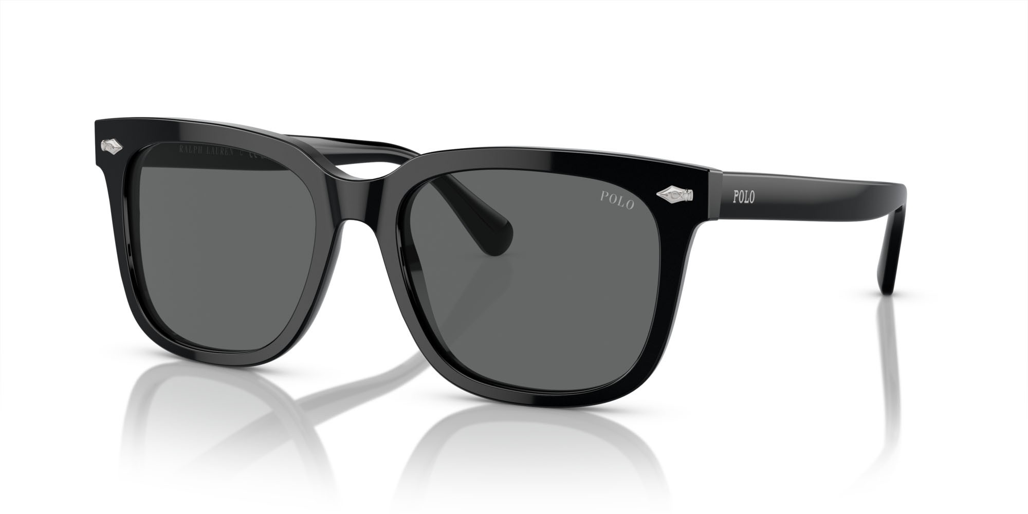 Sonnenbrillen Polo PH 4210 (500187) farbe nero lucido form quadratisch gläser grigio