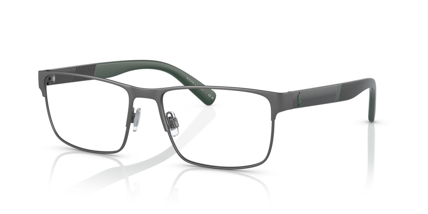 Occhiali da vista Polo PH 1215 (9215) colore gunmetal scuro semi-brillante forma rettangolare lenti lente demo