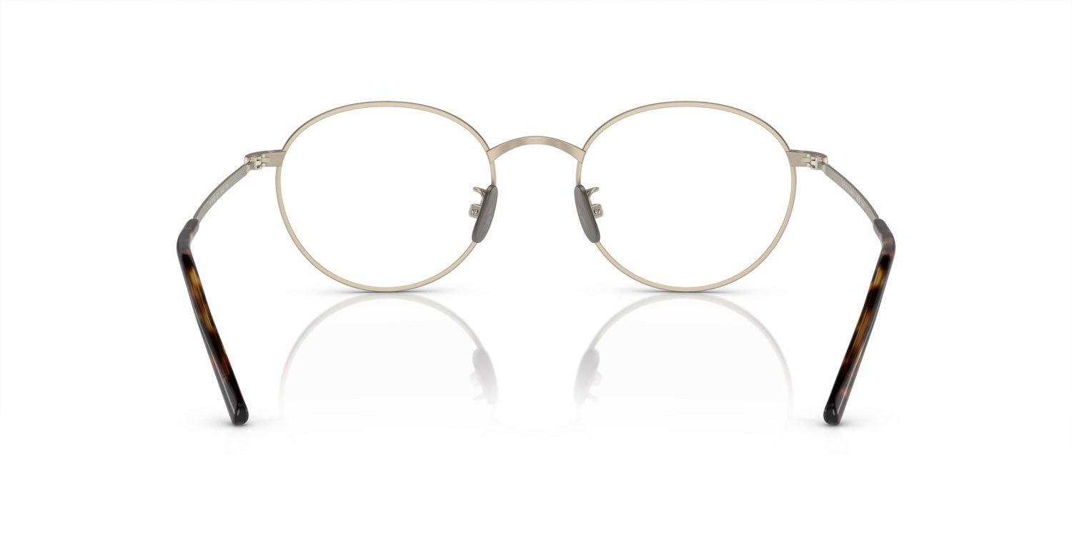 Eyeglasses Polo PH 1221TD (9211) color oro pallido semi-brillante shape round lenses lente demo