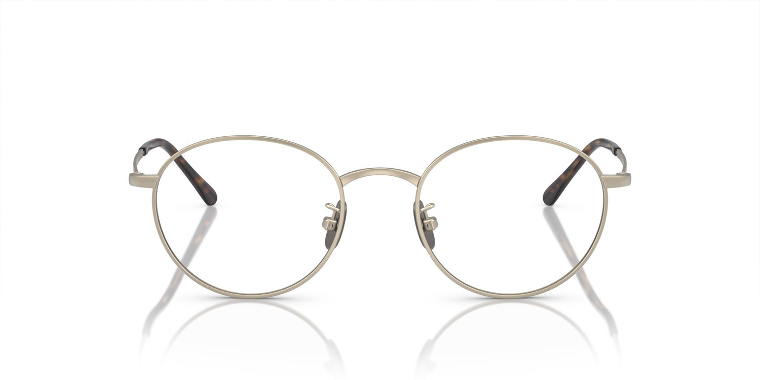 Eyeglasses Polo PH 1221TD (9211) color oro pallido semi-brillante shape round lenses lente demo