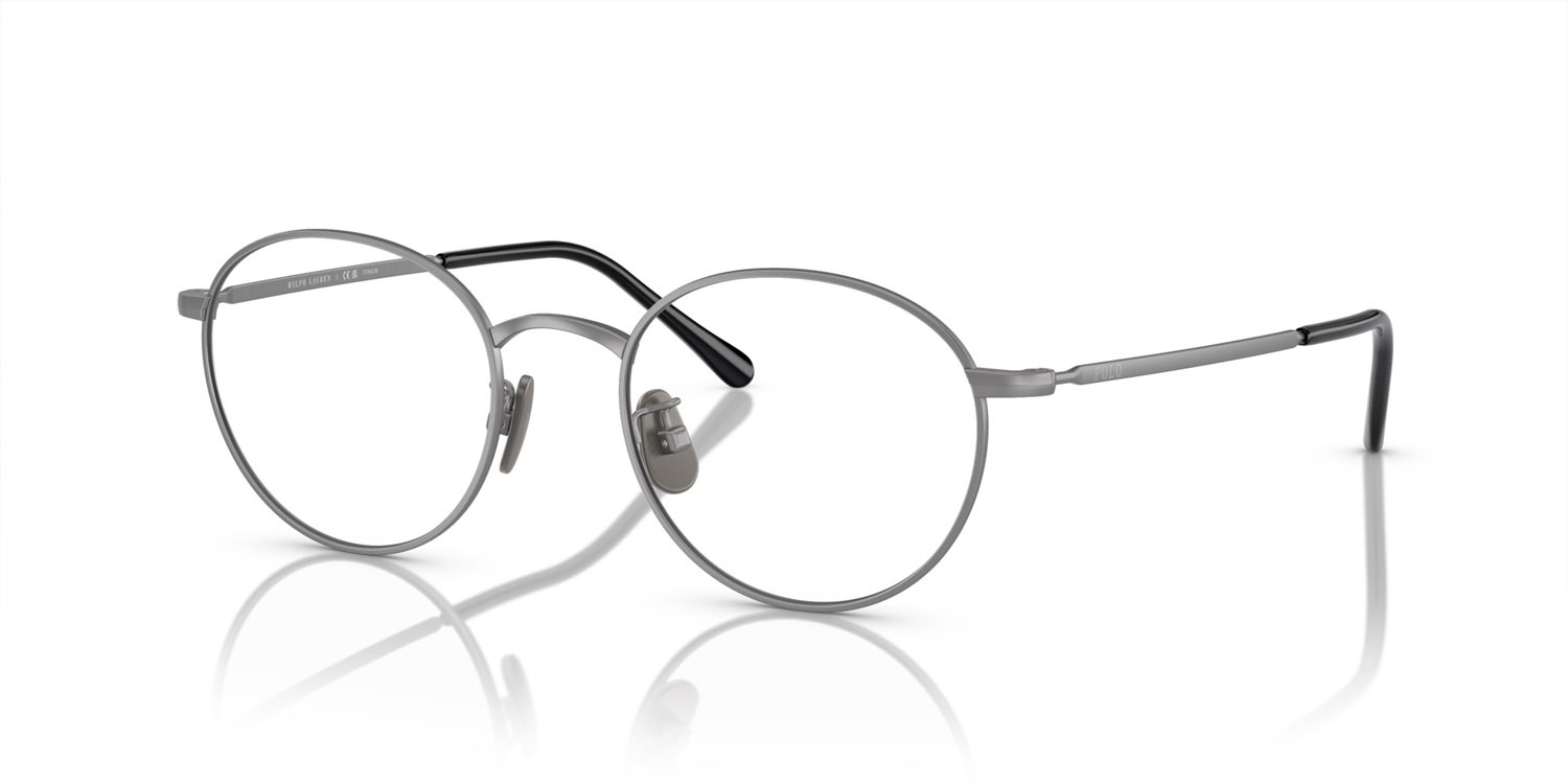 Eyeglasses Polo PH 1221TD (9266) color gunmetal semi-brillante shape round lenses lente demo