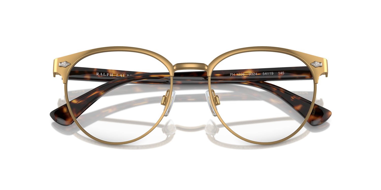 Brillen Polo PH 1226 (9324) farbe semishiny brass form pantos gläser lente demo