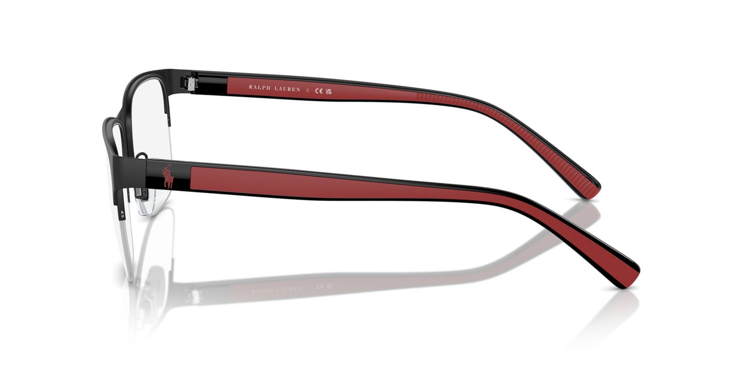 Occhiali da vista Polo PH 1228 (9223) colore nero opaco forma quadrato lenti lente demo