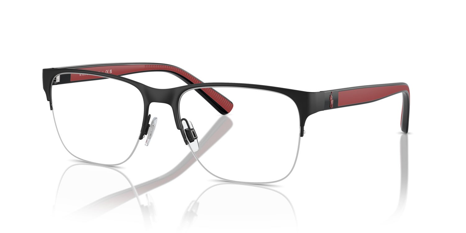 Occhiali da vista Polo PH 1228 (9223) colore nero opaco forma quadrato lenti lente demo