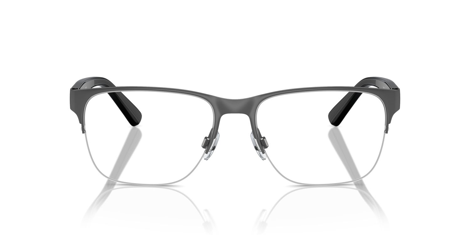 Eyeglasses Polo PH 1228 (9307) color gunmetal scuro semi-brillante shape square lenses lente demo
