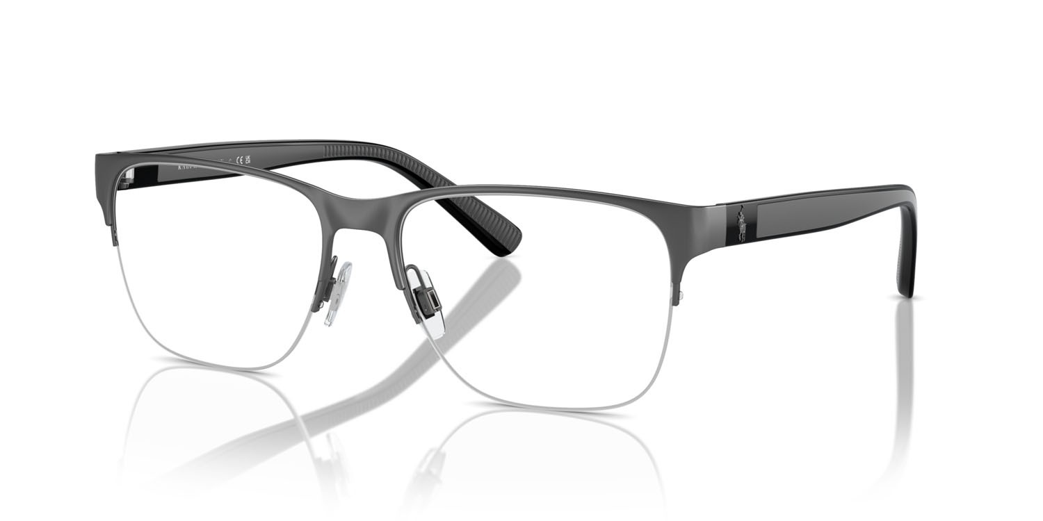 Eyeglasses Polo PH 1228 (9307) color gunmetal scuro semi-brillante shape square lenses lente demo