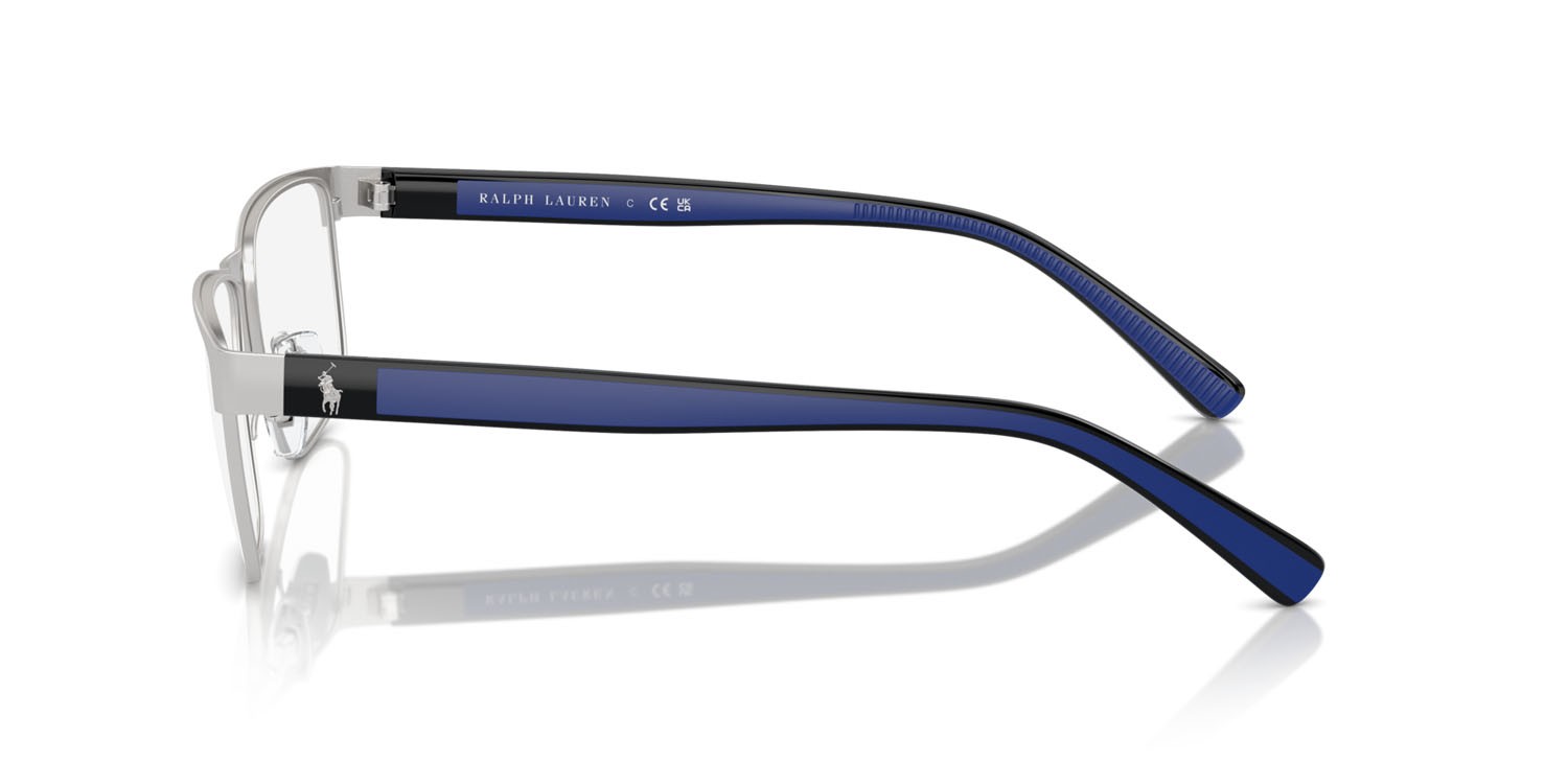 Eyeglasses Polo PH 1229 (9001) color argento semi-brillante shape rectangle lenses lente demo