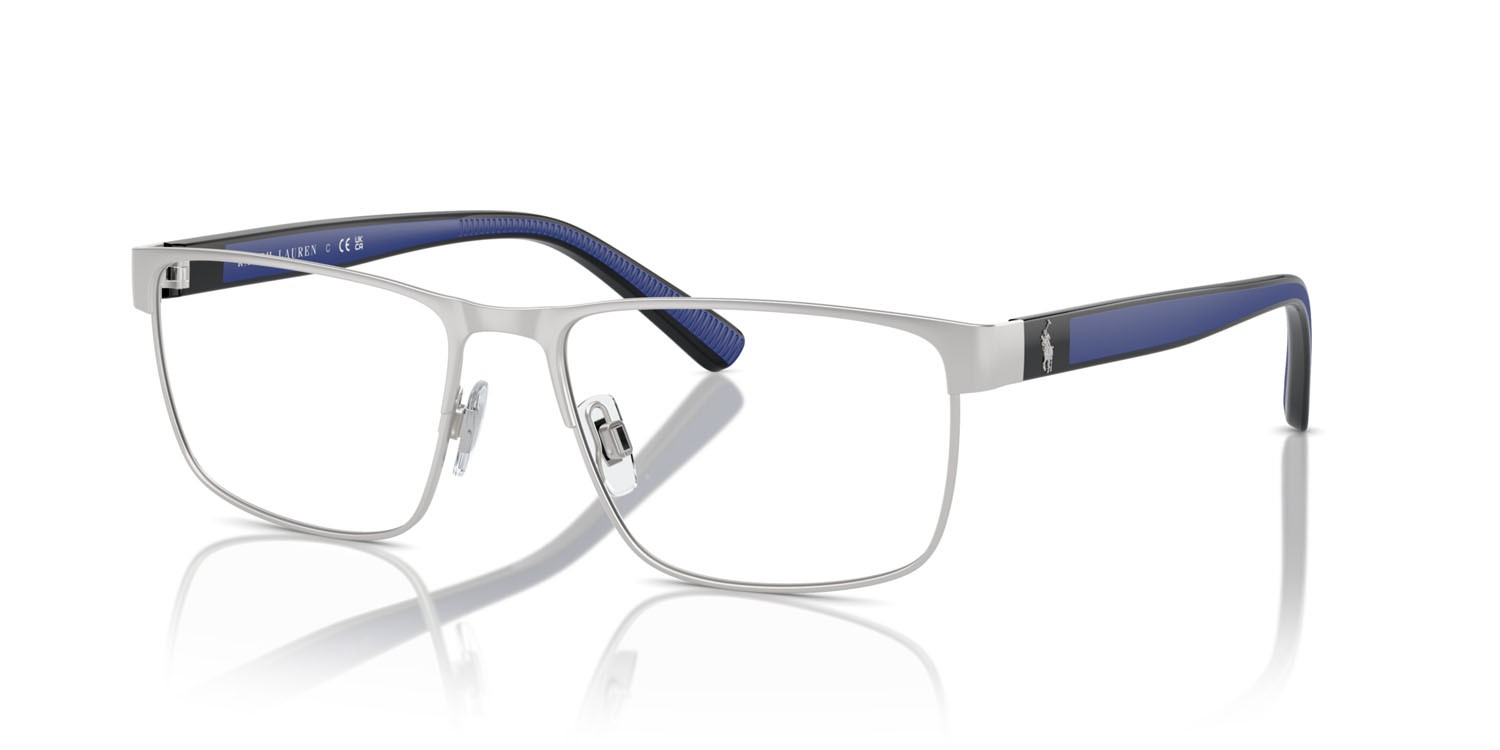 Eyeglasses Polo PH 1229 (9001) color argento semi-brillante shape rectangle lenses lente demo