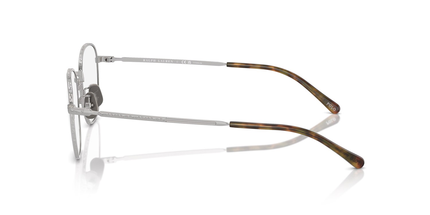 Eyeglasses Polo PH 1230TD (9030) color argento spazzolato lucido shape square lenses lente demo