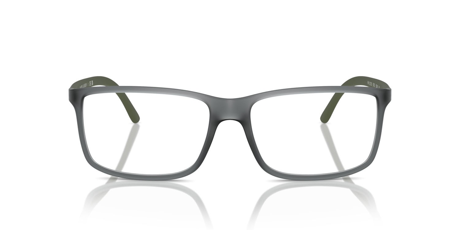 Occhiali da vista Polo PH 2126 (5763) colore grigio opaco trasparente forma rettangolare lenti lente demo