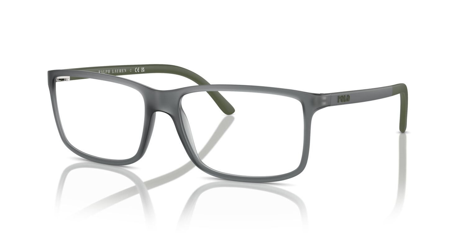 Occhiali da vista Polo PH 2126 (5763) colore grigio opaco trasparente forma rettangolare lenti lente demo