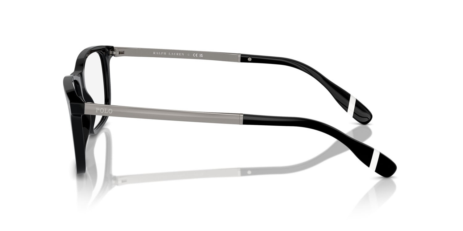 Occhiali da vista Polo PH 2273 (5001) colore nero lucido forma rettangolare lenti lente demo