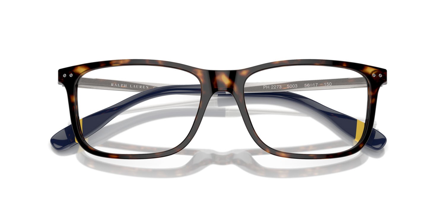 Occhiali da vista Polo PH 2273 (5003) colore havana scuro lucido forma rettangolare lenti lente demo